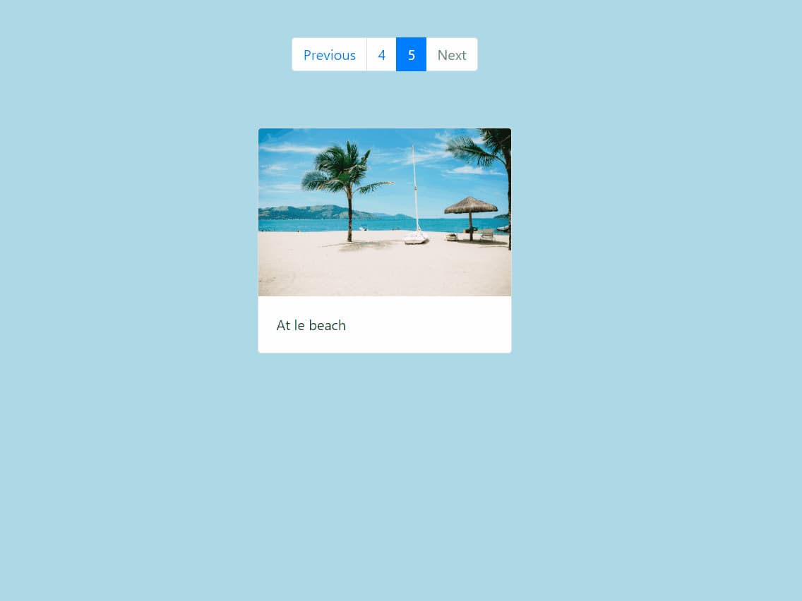 Pagination transitioning